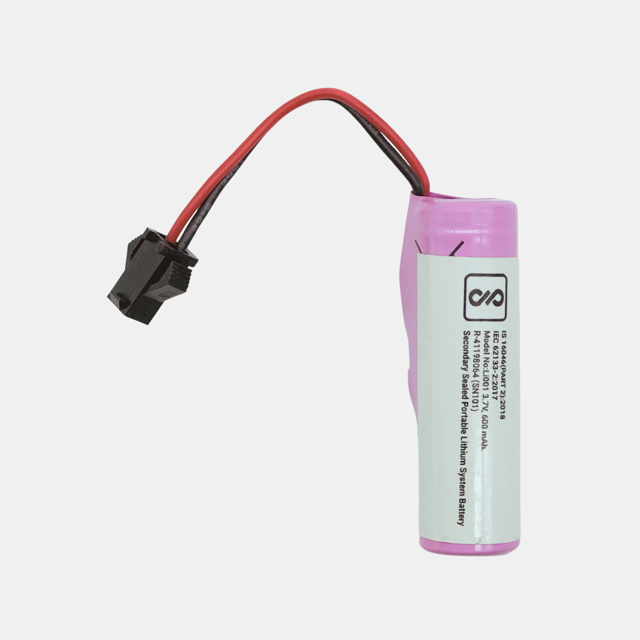 Lithium Ion Rechargeable Battery V 600mAh - Main Image