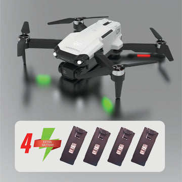 NABHYAN PRO Drone - Pro Pilot Pack (1 hour fly time) + 4 Battery Combo