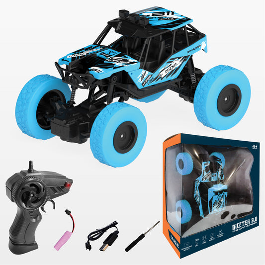 DUZTER- Remote Control Car Big Size Rock Crawler | High-Speed 2WD | Monster Truck Toy Car Gift for Kids-Blue