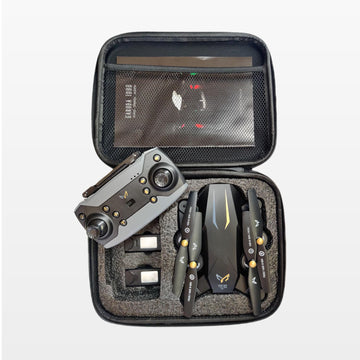 NABHYAAN Drone 1080 BLACK | WiFi HD 1080P + 720 P FPV Dual Camera Drone | PREMIUM BAG VERSION | Position Locking Drone