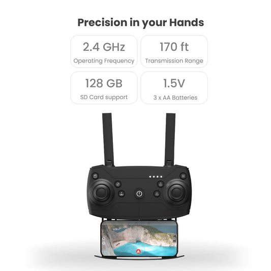 NABHYAN 2.0 5G Drone – Long-Range Brushless Motors 1080p HD Camera Drone With Stabilized Flight & Extended Battery Life