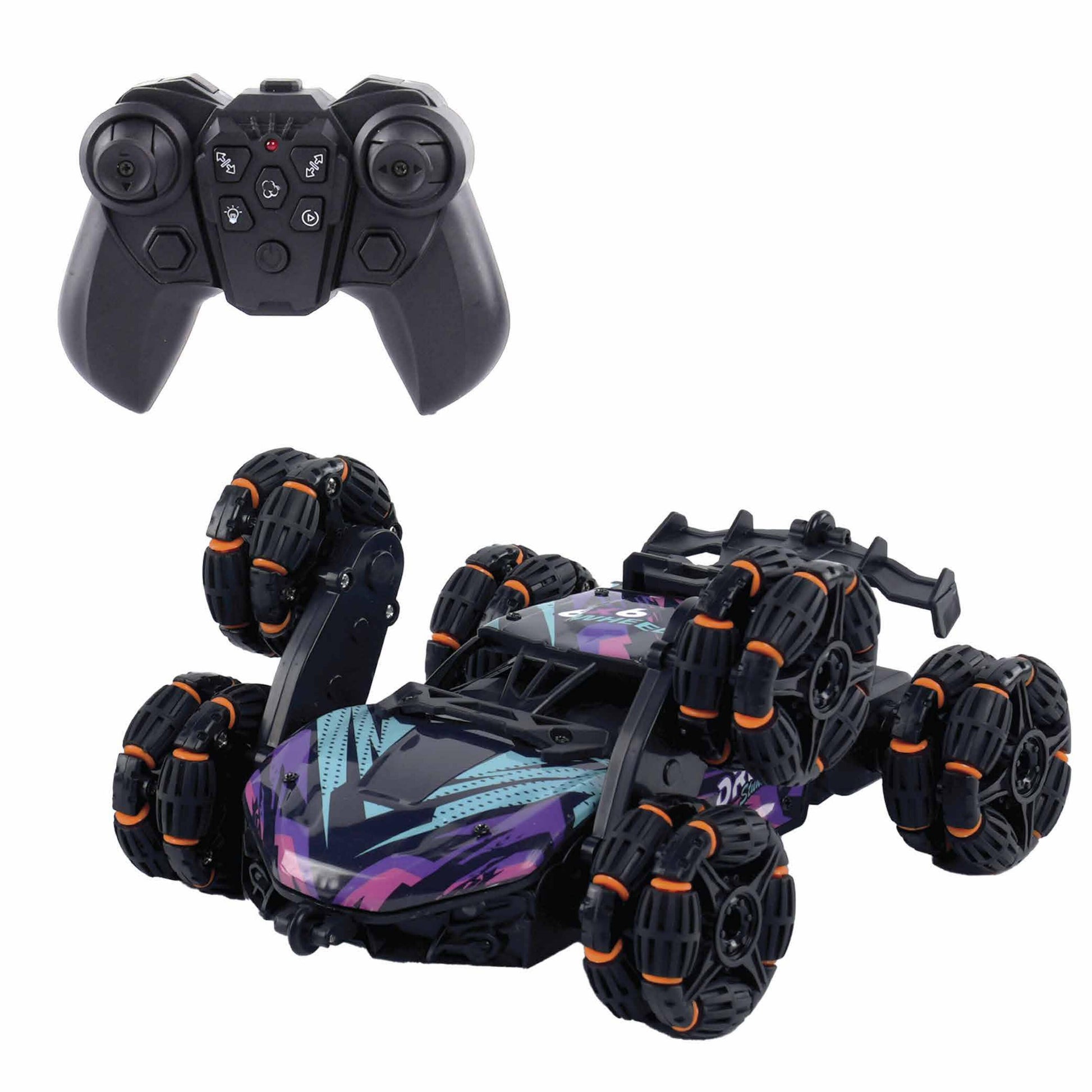 6WD Stunt Car Water Spray and Light 360° Flips Drifts