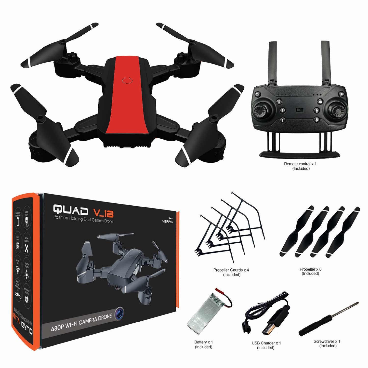 Quad on sale x drone