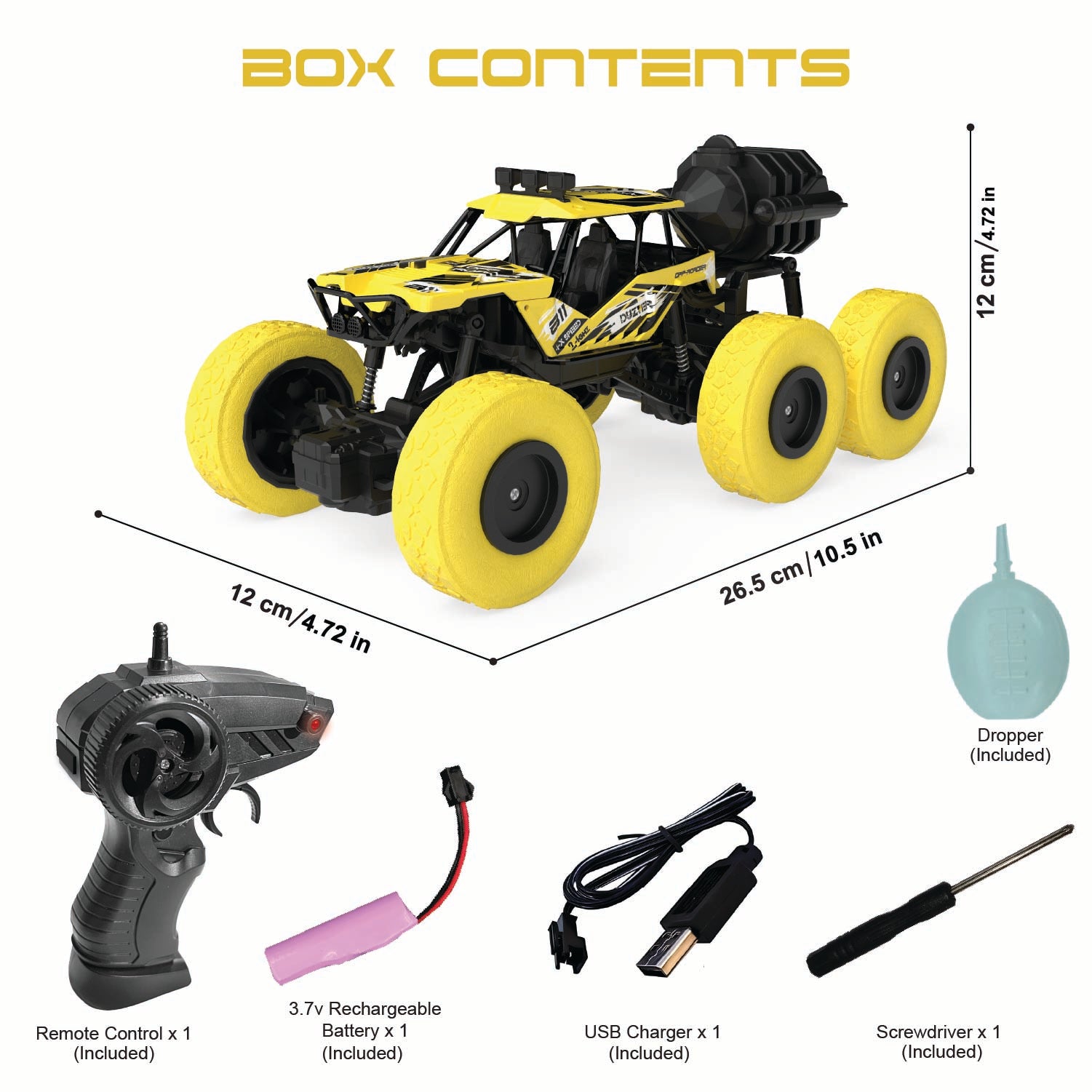 DUZTER - Smoker 6.0 THE OFF ROADER - RC Car with Rechargeable