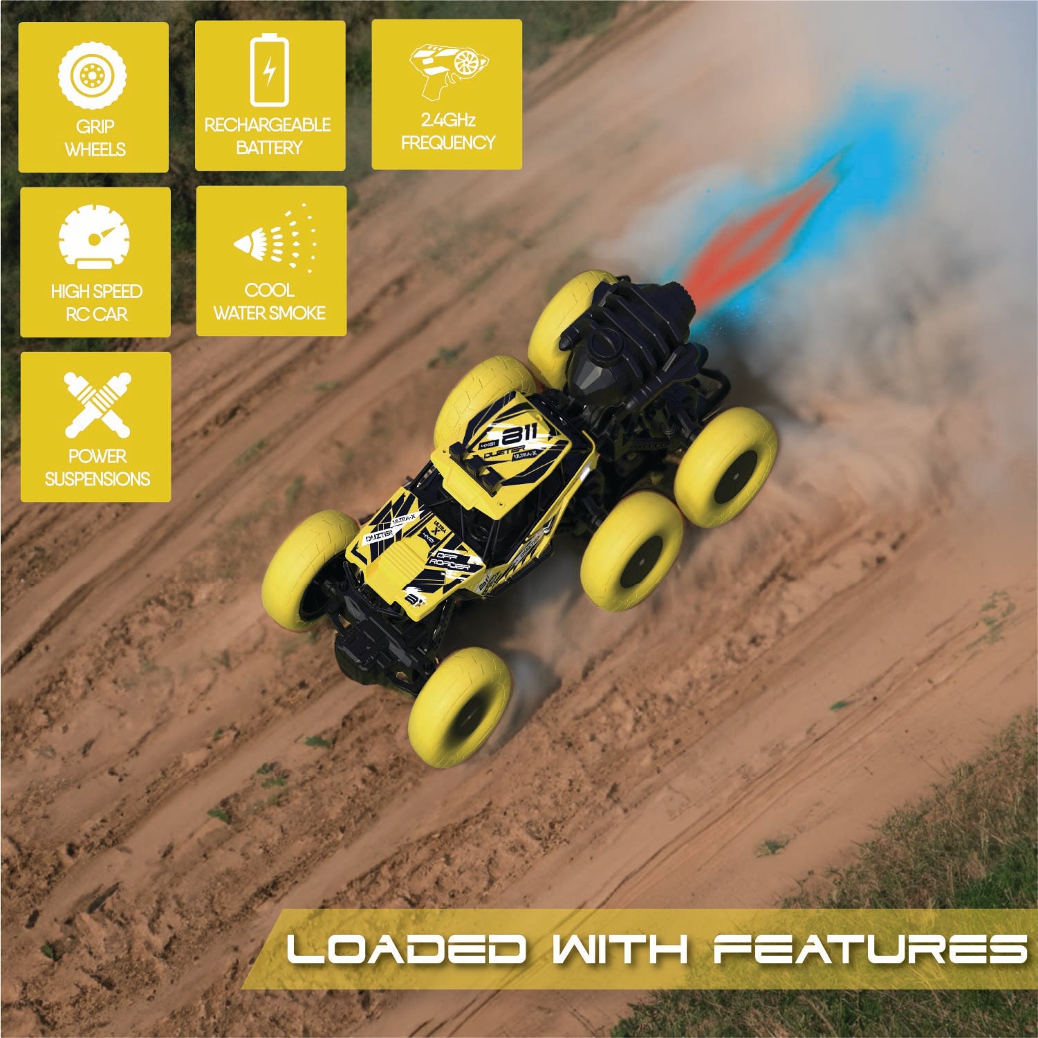 DUZTER - Smoker 6.0 THE OFF ROADER - RC Car with Rechargeable
