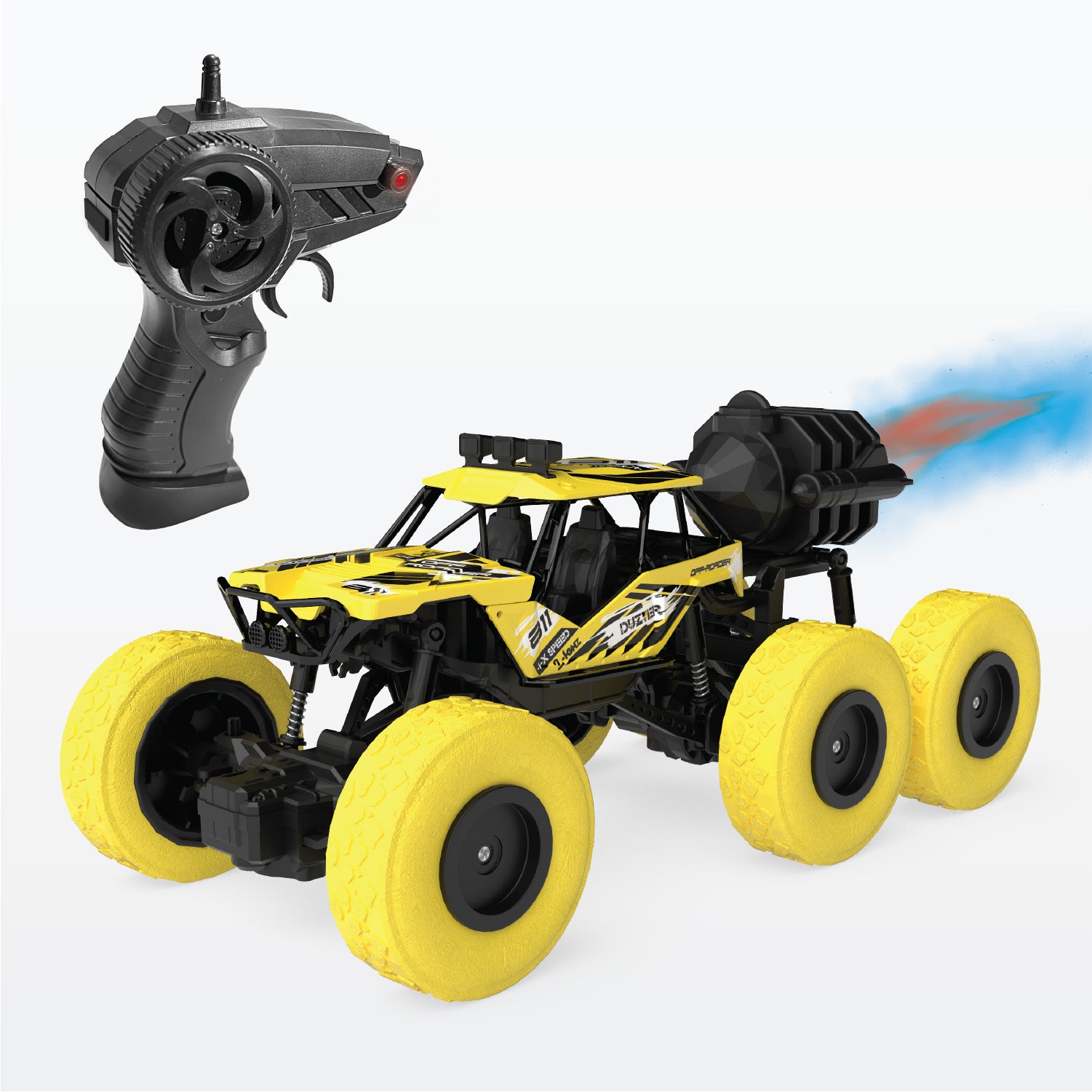 DUZTER - Smoker 6.0 THE OFF ROADER - RC Car with Rechargeable Battery - Yellow