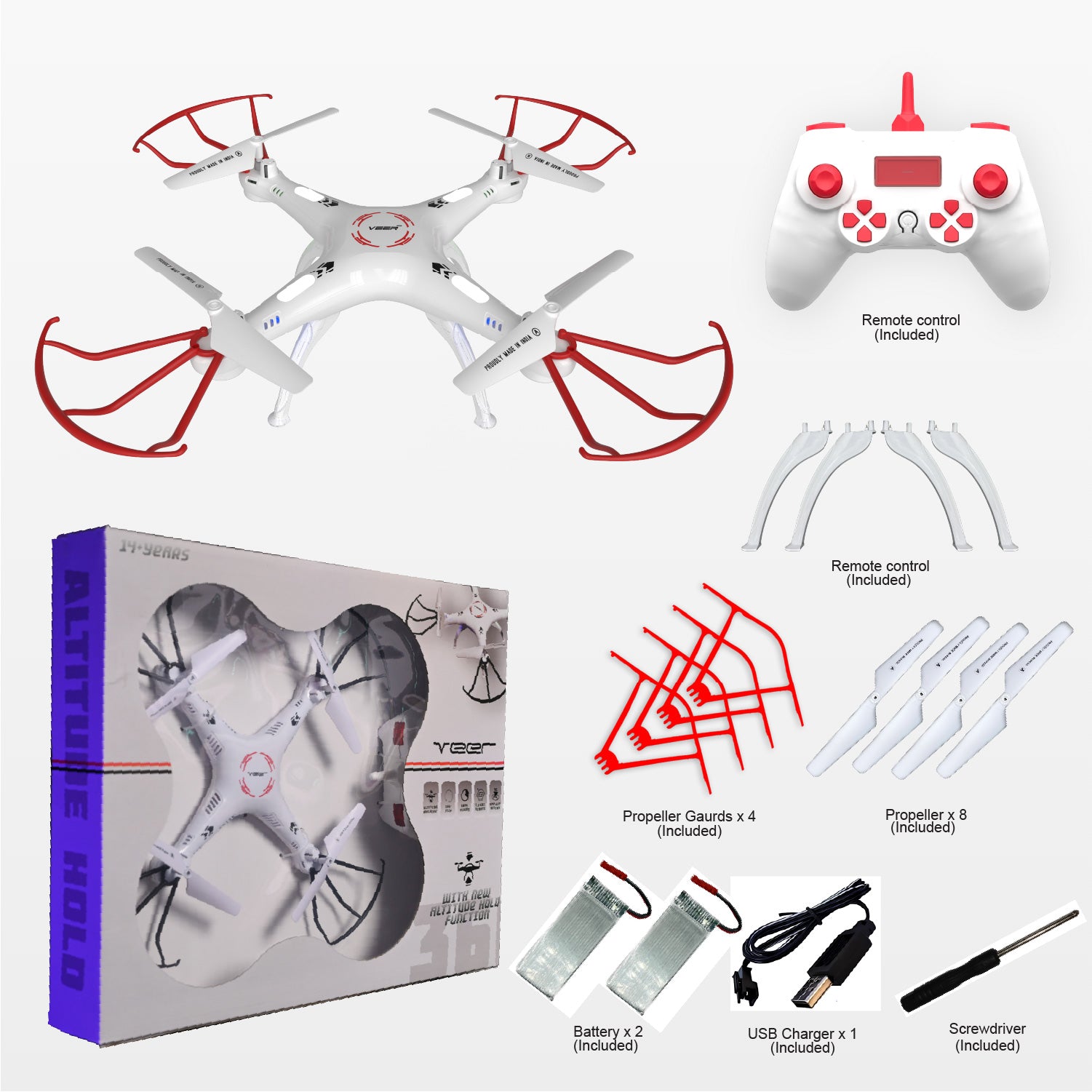 Drone with altitude store hold